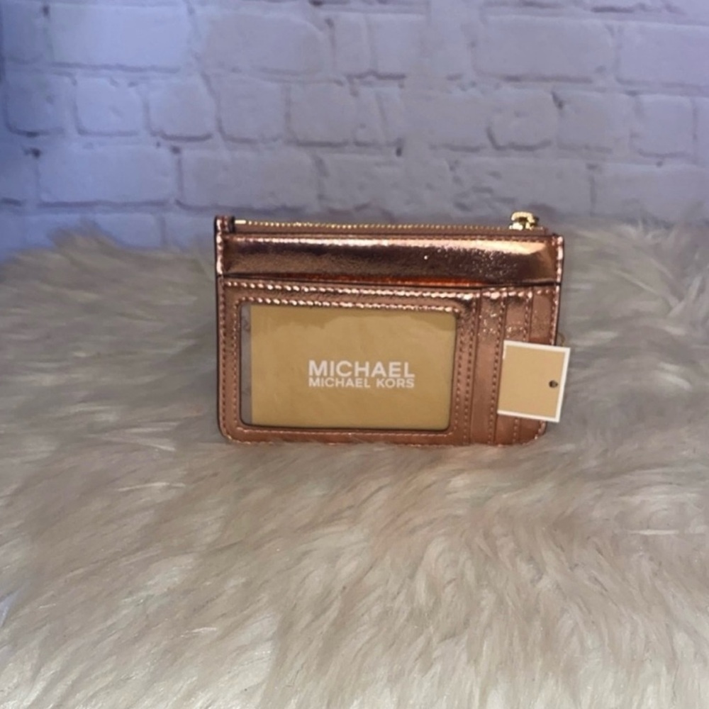 Michael Kors MANHATTAN Satchel/JET SET TRAVEL TZ Coinpouch 2pc Set - Picture 10 of 10